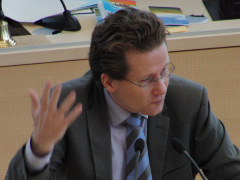 Foto: Martin Habersaat im Landtag, 2012