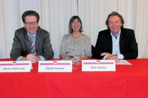 Martin Habersaat, Sibylle Hampel und Olaf Schulze