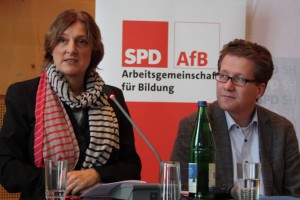 2014: Britta Ernst und Martin Habersaat, Britta Ernst stellt ihre Schwerpunkte vor