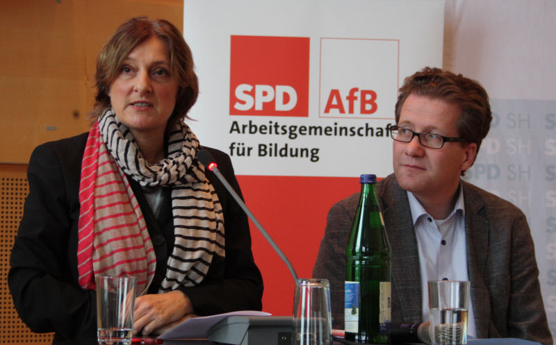 2014: Britta Ernst und Martin Habersaat, Britta Ernst stellt ihre Schwerpunkte vor