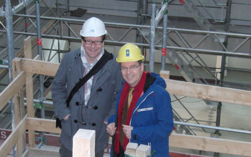 Mit Prof. Münchau im CBBM