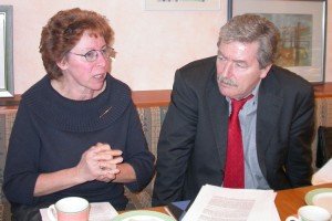 Foto: Willi Piecyk 2004 mit Ina Ahlrichs bei einer Veranstaltung in Barsbüttel