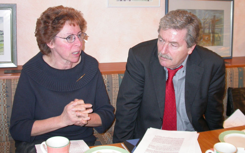 Foto: Willi Piecyk 2004 mit Ina Ahlrichs bei einer Veranstaltung in Barsbüttel
