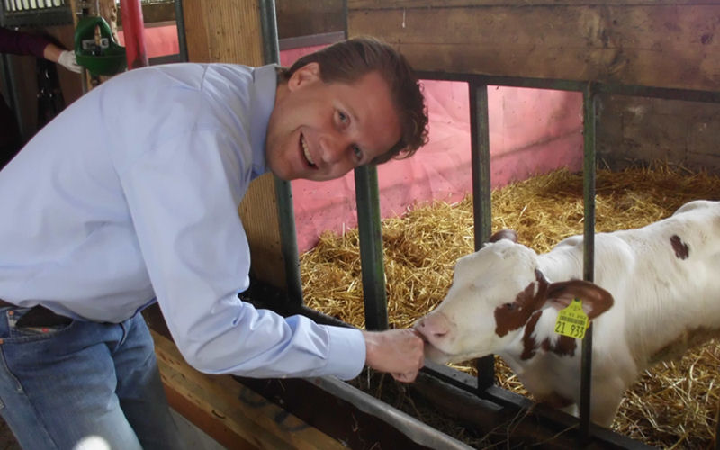 Martin Habersaat in der Landwirtschaft