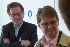 Foto: Mit Ralf Stegner zu Besuch bei der CAU