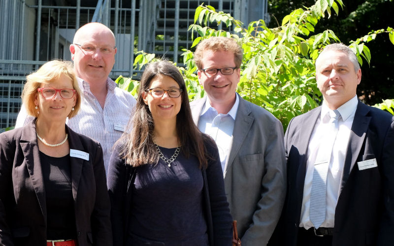 Foto: v.l.: Knigge, Hein, Scheer, Habersaat, Pommerenke