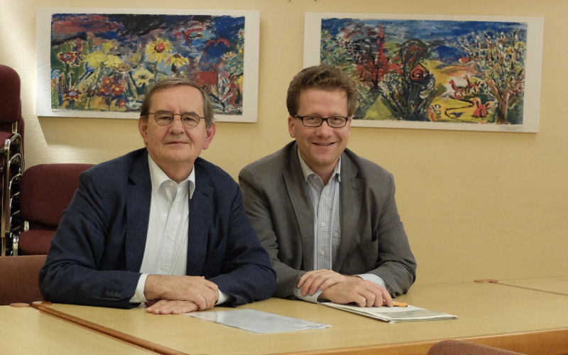 Hermann Hanser und Martin Habersaat