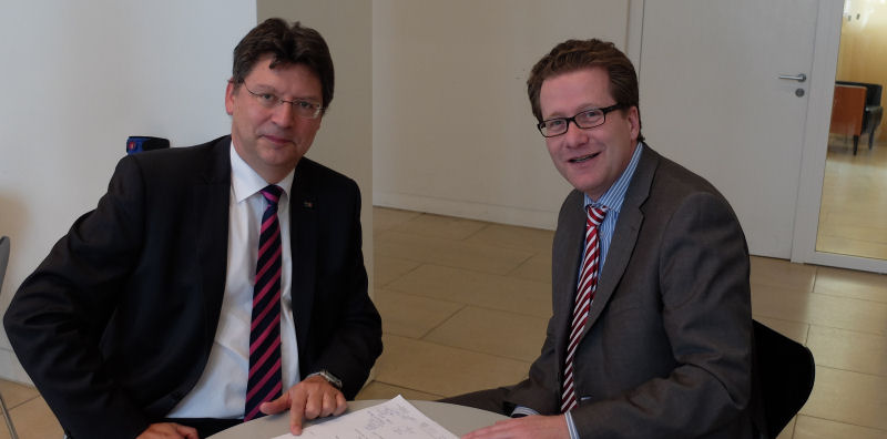 Reinhard Meyer und Martin Habersaat