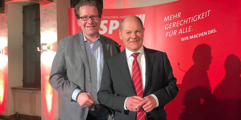 Martin Habersaat und Olaf Scholz