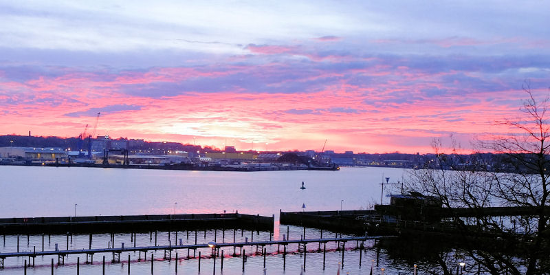 Sonnanaufgang in Kiel