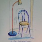 Lampe und Stuhl