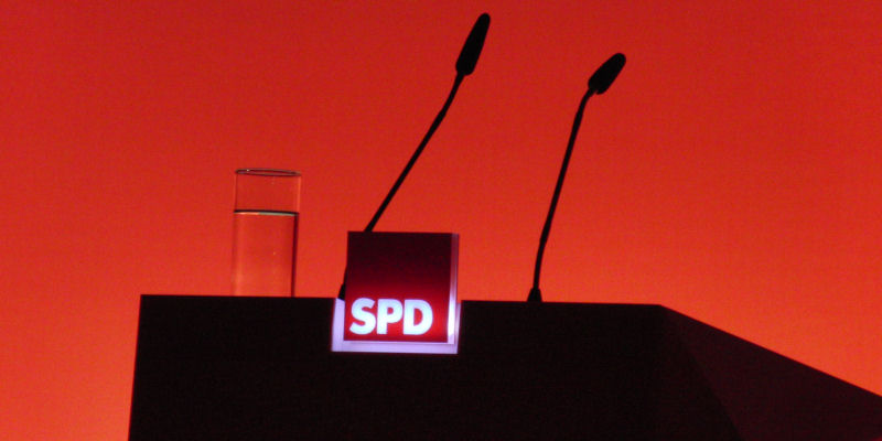 Rednerpult SPD