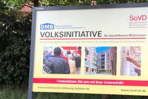 Volksinitiative - Plakat in Mölln