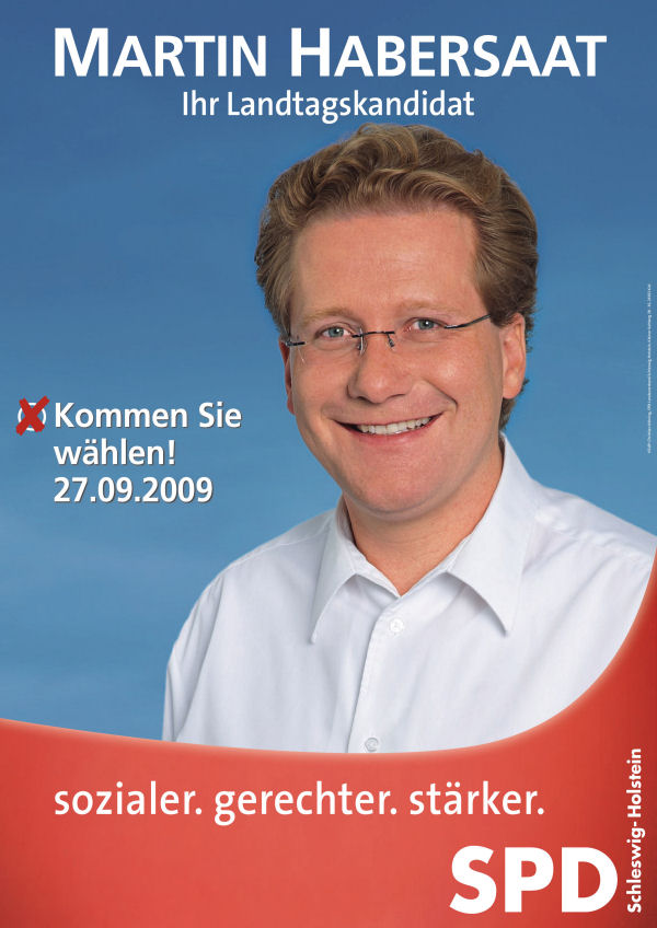 Plakat zur Landtagswahl 2009