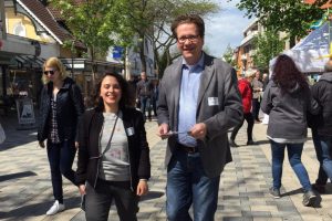 Delara Burkhardt und Martin Habersaat 2019 in Geesthacht