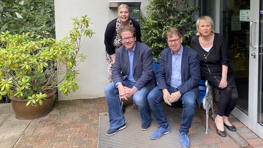 Foto: Britta Poburski, Martin Habersaat, Ralf Stegner, Birgit Poburski