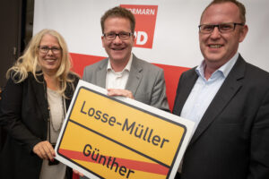 Marion Meyer, Martin Habersaat und Ole Thorben Buschhüter