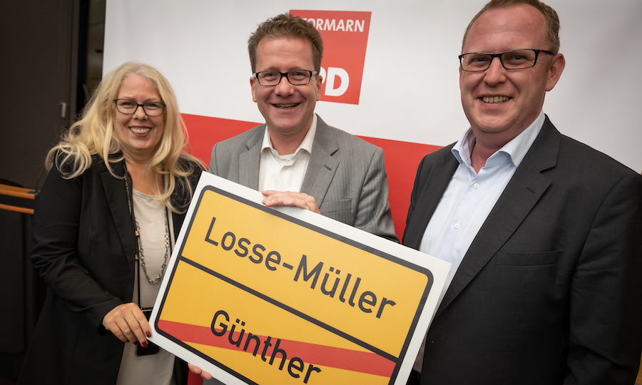 Marion Meyer, Martin Habersaat und Ole Thorben Buschhüter