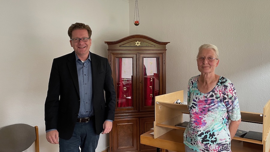 Foto: Martin Habersaat und Antje Rudolf im Gebetsraum