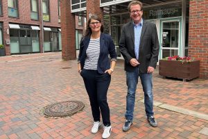 Foto: Martin Habersaat zum Antrittsbesuch bei Kathrin Schöning